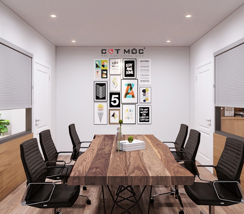 Thiết kế nội thất cho văn phòng cần nhận diện được thương hiệu của doanh nghiệp